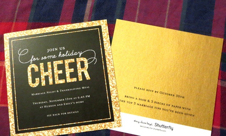 Christmas cards invitation