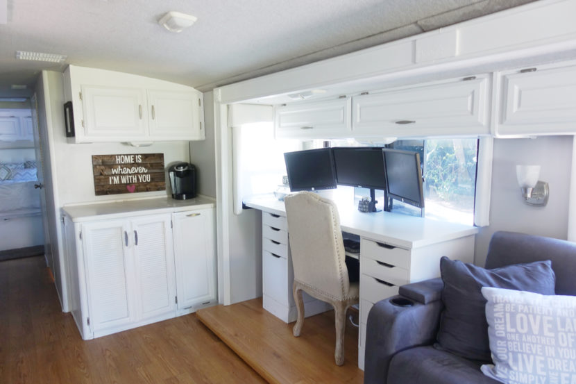 Rv Renovation Painting Rv Cabinets Updating Cabinet Hardware